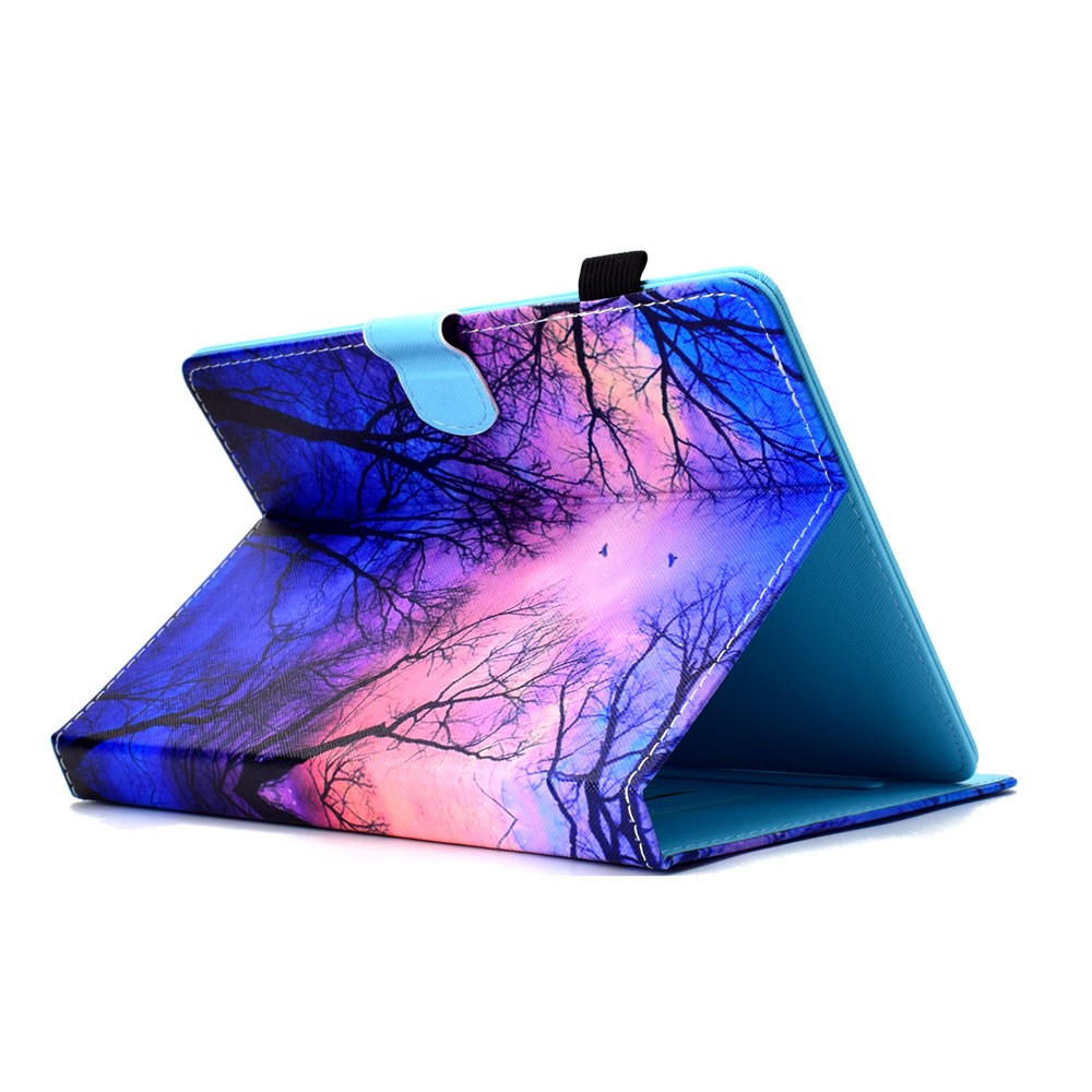Gemusterte 10-Zoll-Tablette Universal PU Leder Schutzhülle Für Ipad 9.7 (2018) / Lenovo Tab 4 10 Plus Etc - Nacht Fallen-4
