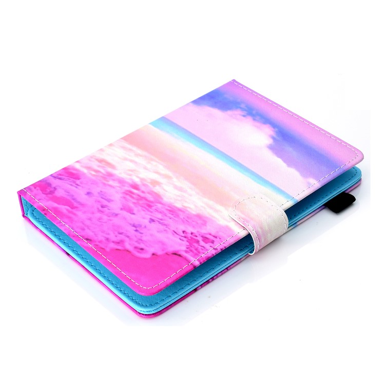 Patterned 10-inch Tablet Universal PU Leather Wallet Cover for iPad 9.7 (2018) / Lenovo Tab 4 10 Plus etc - Pink Sea-5