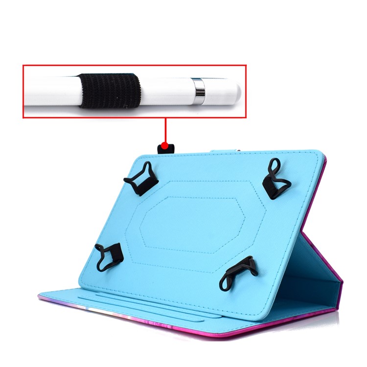 Estampados De 10 Polegadas Tablet Universal Carteira De Couro PU Capa Para Ipad 9,7 (2018) / Lenovo Tab 4 10 Plus Etc - Mar Cor De Rosa-8