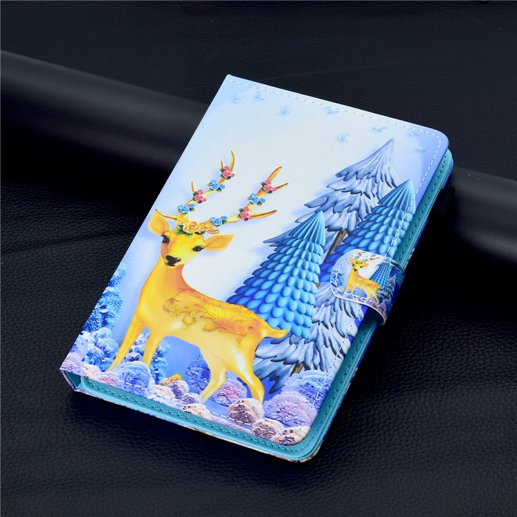 Patterned 10-inch Tablet Universal PU Leather Wallet Cell Phone Case for iPad 9.7 (2018) / Lenovo Tab 4 10 Plus etc - Sika Deer-10