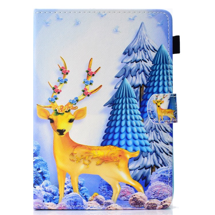 Patterned 10-inch Tablet Universal PU Leather Wallet Cell Phone Case for iPad 9.7 (2018) / Lenovo Tab 4 10 Plus etc - Sika Deer-2