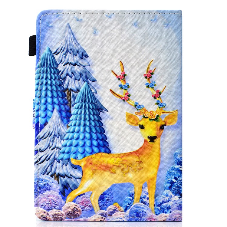 Patterned 10-inch Tablet Universal PU Leather Wallet Cell Phone Case for iPad 9.7 (2018) / Lenovo Tab 4 10 Plus etc - Sika Deer-3