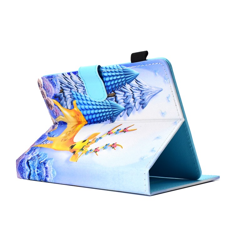 Patterned 10-inch Tablet Universal PU Leather Wallet Cell Phone Case for iPad 9.7 (2018) / Lenovo Tab 4 10 Plus etc - Sika Deer-4