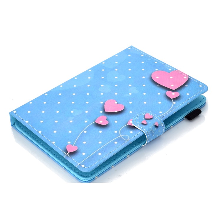 Patterned 10-inch Tablet Universal PU Leather Wallet Mobile Phone Cover for iPad 9.7 (2018) / Lenovo Tab 4 10 Plus etc - Hearts-5