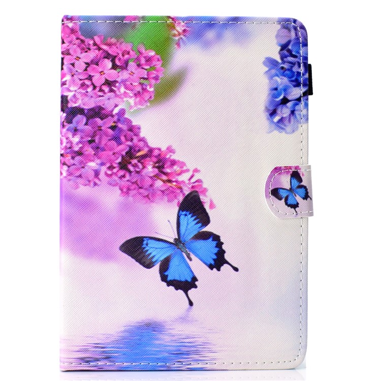 Patterned 10-inch Tablet Universal PU Leather Wallet Protective Case for iPad 9.7 (2018) / Lenovo Tab 4 10 Plus etc - Butterfly-2