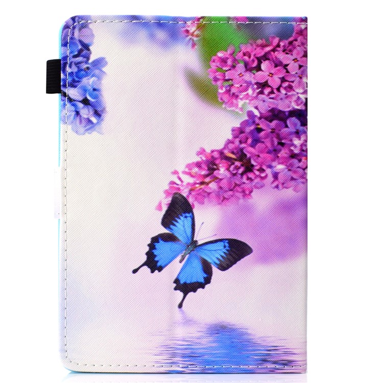 Patterned 10-inch Tablet Universal PU Leather Wallet Protective Case for iPad 9.7 (2018) / Lenovo Tab 4 10 Plus etc - Butterfly-3