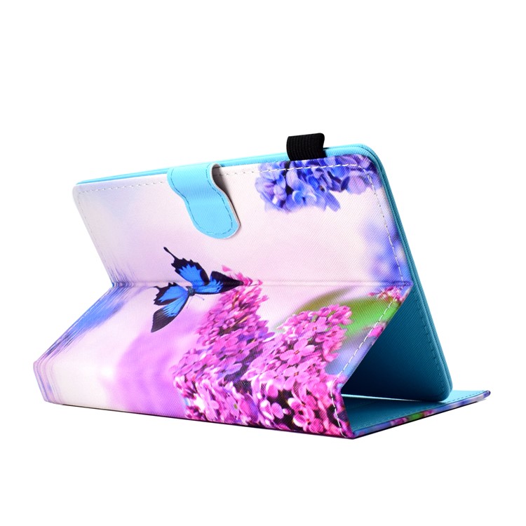 Patterned 10-inch Tablet Universal PU Leather Wallet Protective Case for iPad 9.7 (2018) / Lenovo Tab 4 10 Plus etc - Butterfly-4