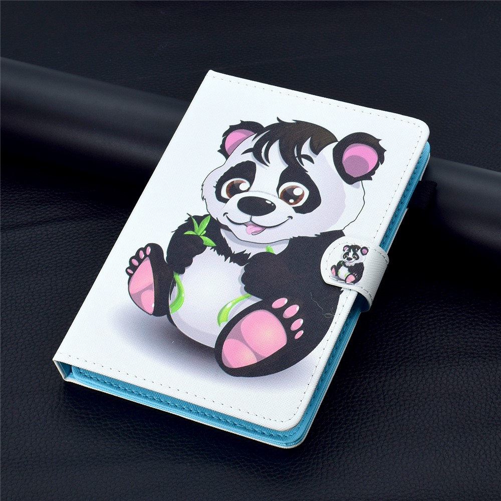 Patterned 10-inch Tablet Universal PU Leather Wallet Magnetic Case for iPad 9.7 (2018) / Lenovo Tab 4 10 Plus etc - Panda-7
