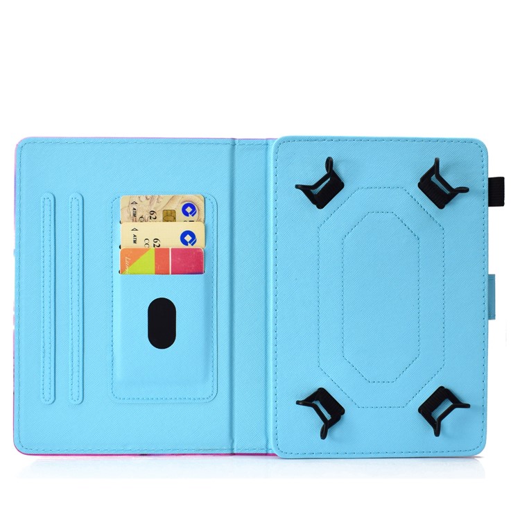 Cassa Del Telefono Cellulare Del Raccoglitore Del Cuoio Dell'unità Di Elaborazione Del Ridurre In Pani Universale Modellata 8 Pollici Per La Linguetta 4 4 Di Lenovo, Ecc - Gufo-8