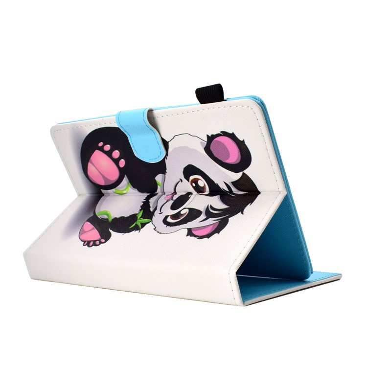 Patterned Universal 8-inch Tablet PU Leather Magnetic Wallet Case for Lenovo Tab 4 8, etc - Panda-4