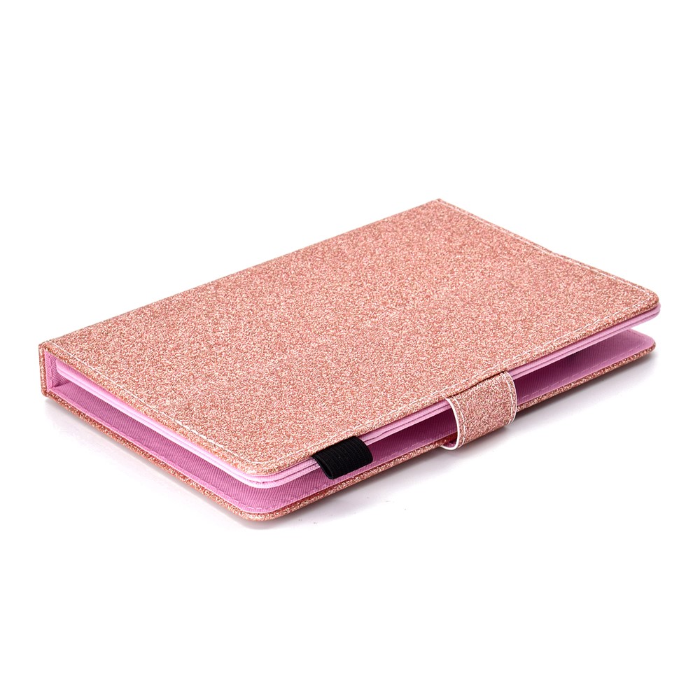 Pó De Flash Universal Decorado Caso De Titular De Cartão De Couro Para 10 Polegadas Tablet PC - Rosa Ouro-7