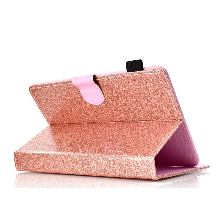 8-inch Flash Powder Universal PU Leather Card Slots Shell for Huawei MediaPad T3 8.0 etc - Rose Gold-6
