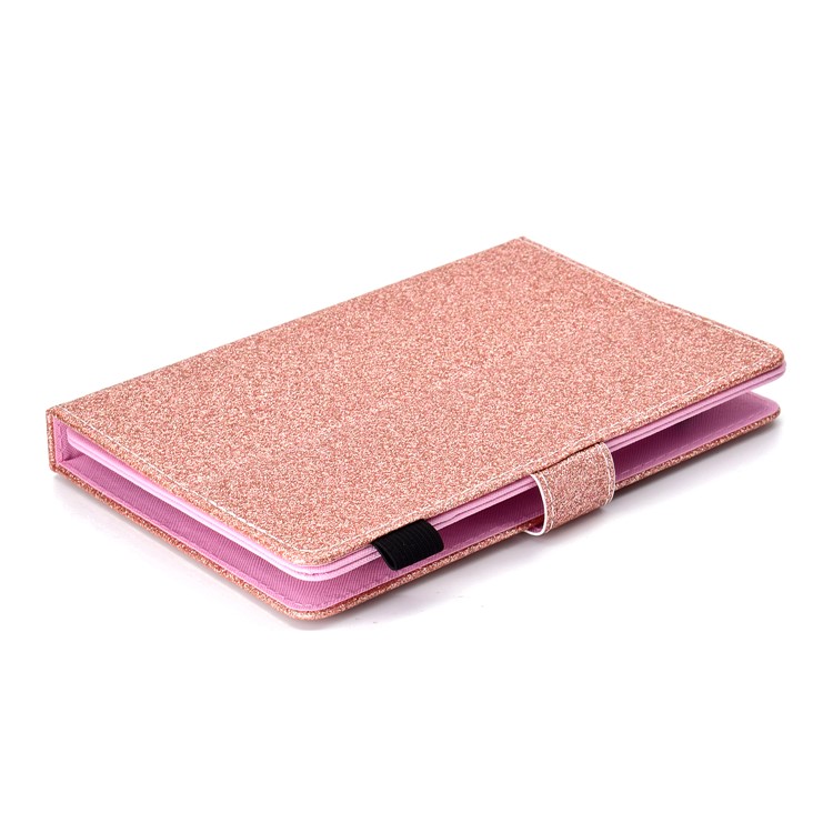 8-inch Flash Powder Universal PU Leather Card Slots Shell for Huawei MediaPad T3 8.0 etc - Rose Gold-7