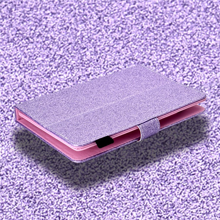 8-inch Flash Powder Universal PU Leather Stand Tablet Cover for Huawei MediaPad T3 8.0 etc - Purple-7