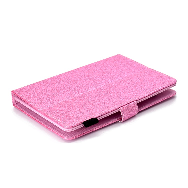 7-inch Flash Powder Universal PU Leather Stand Cover for Huawei MediaPad T2 7.0 etc - Pink-7