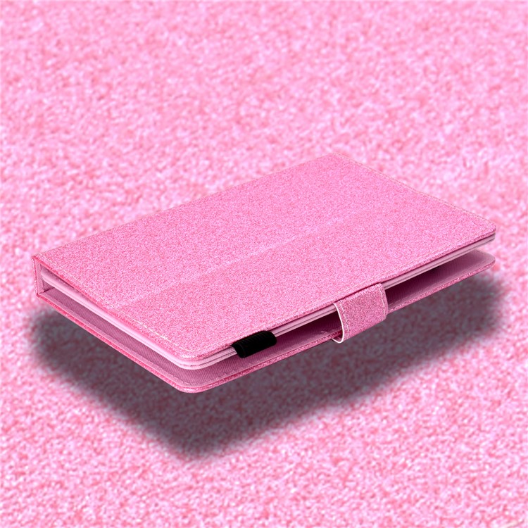 7-inch Flash Powder Universal PU Leather Stand Cover for Huawei MediaPad T2 7.0 etc - Pink-8