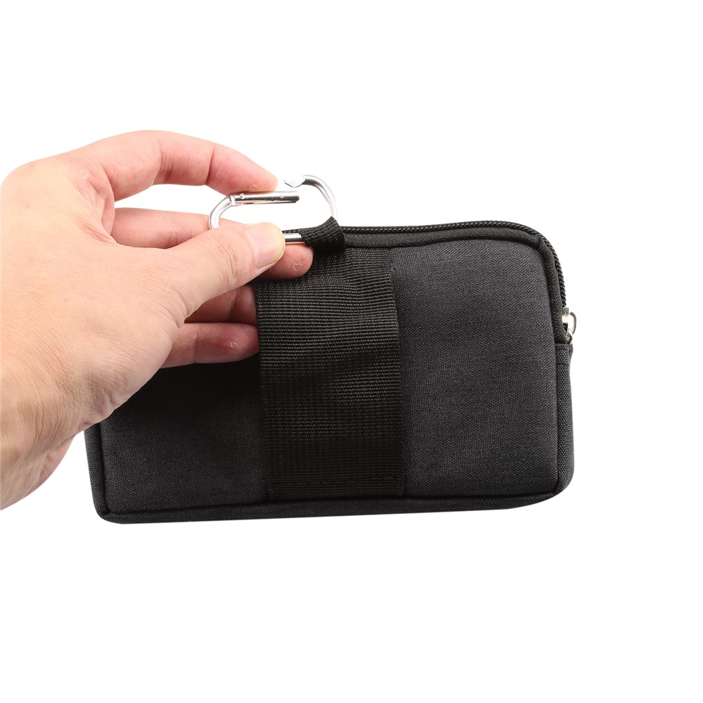 6.4 Polegada Ao Ar Livre Tactical Molle Malote Pacote De Cintura Utilitário Esportivo Gadget Telefone Saco - Preto-7