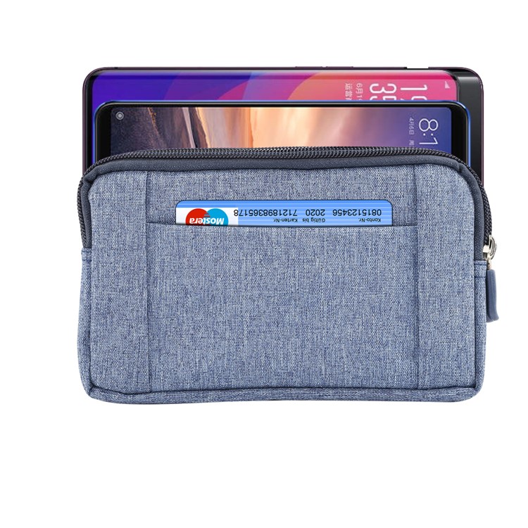 6.4 Pulgadas Al Aire Libre Tactical Molle Jeans Paño Bolsa Cintura Paquete Utilidad Gadget Bolso Del Teléfono - Azul-1