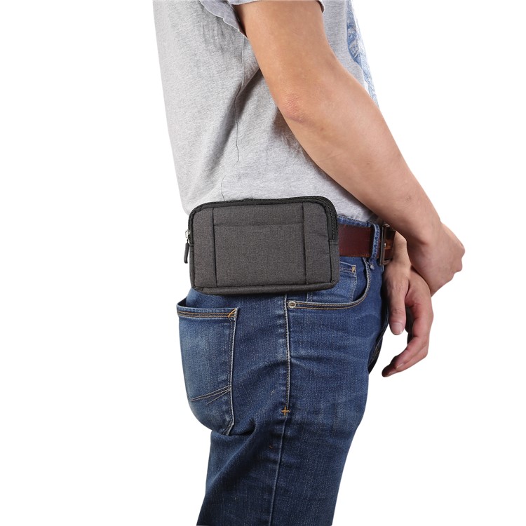 6.4 Pulgadas Al Aire Libre Tactical Molle Jeans Paño Bolsa Cintura Paquete Utilidad Gadget Bolso Del Teléfono - Azul-11