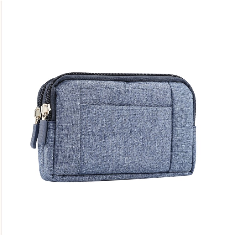 6.4 Pulgadas Al Aire Libre Tactical Molle Jeans Paño Bolsa Cintura Paquete Utilidad Gadget Bolso Del Teléfono - Azul-2