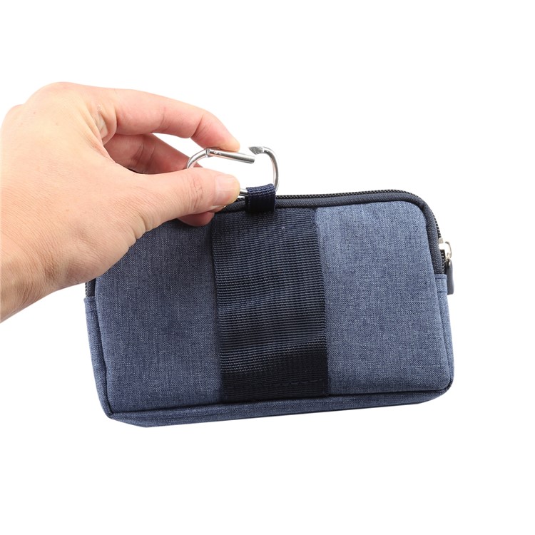 6.4 Pulgadas Al Aire Libre Tactical Molle Jeans Paño Bolsa Cintura Paquete Utilidad Gadget Bolso Del Teléfono - Azul-6