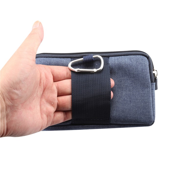 6.4 Pulgadas Al Aire Libre Tactical Molle Jeans Paño Bolsa Cintura Paquete Utilidad Gadget Bolso Del Teléfono - Azul-7