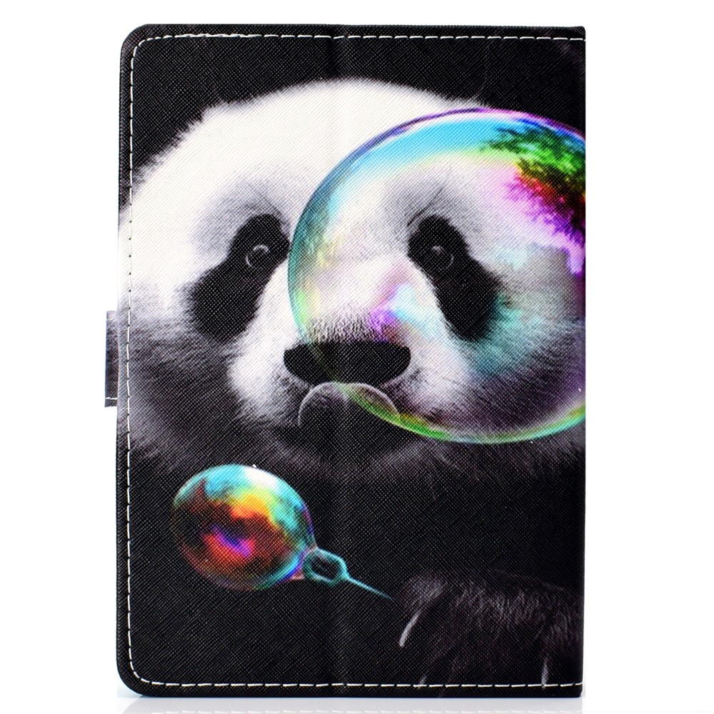 Universal 10 Polegadas Tablet Modelado PU Couro Stand Case Para Ipad 9,7 (2018) / LG G Pad III Etc - Panda Jogando Bolha-3