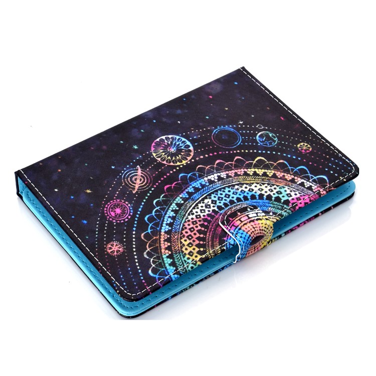 Universal 10-inch Tablet Patterned PU Leather Card Holder Case for iPad 9.7 (2018) / LG G Pad III etc - Multi-color Mandala Flower-4