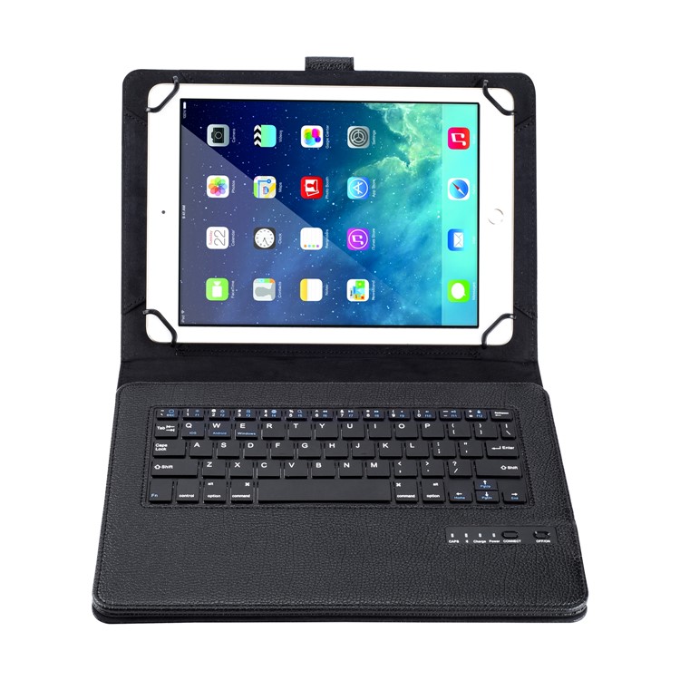 Universal-Lederständerabdeckung Mit Abnehmbarer Bluetooth-Tastatur Für 9 \" - 10 \"Tablet PC-3