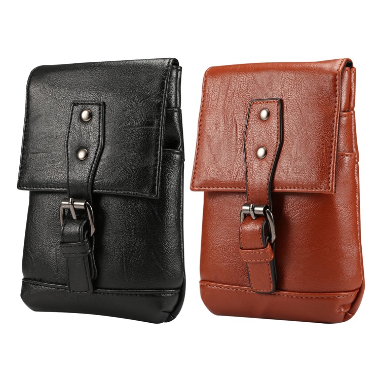 Litchi Textur PU-Leder Vertikale Holster Einzigen Schultertasche Tasche Mit Gürtelschlaufe Für IPhone XS Max / XS / Samsung Galaxy S9 / S8, Größe: 18 X 12,5 Cm - Schwarz-19