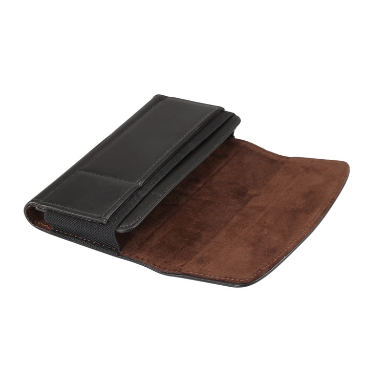 pu en Cuir Étui Boîtier en Cuir Boucles de Courroie / iPhone XS Max 6,5 Pouces, Taille: 16 x 8,3 x 1,8 cm - le Noir