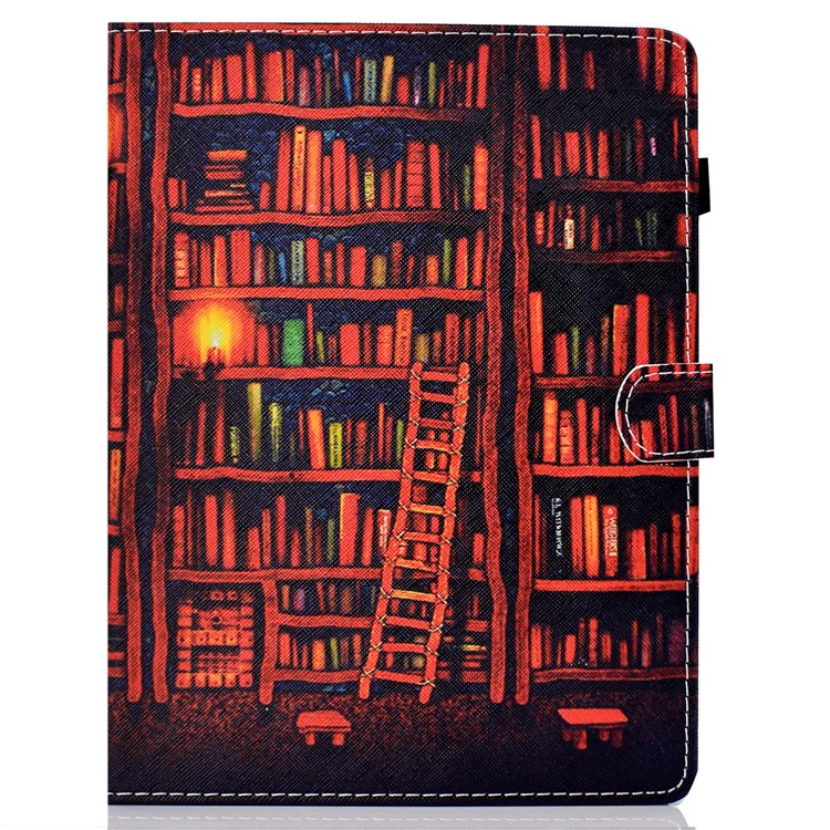 Musterdruck Universal Leder Stand Shell-Hülle Mit Kartensteckplätzen Für 7-Zoll-Tablet-PC - Bücher-2
