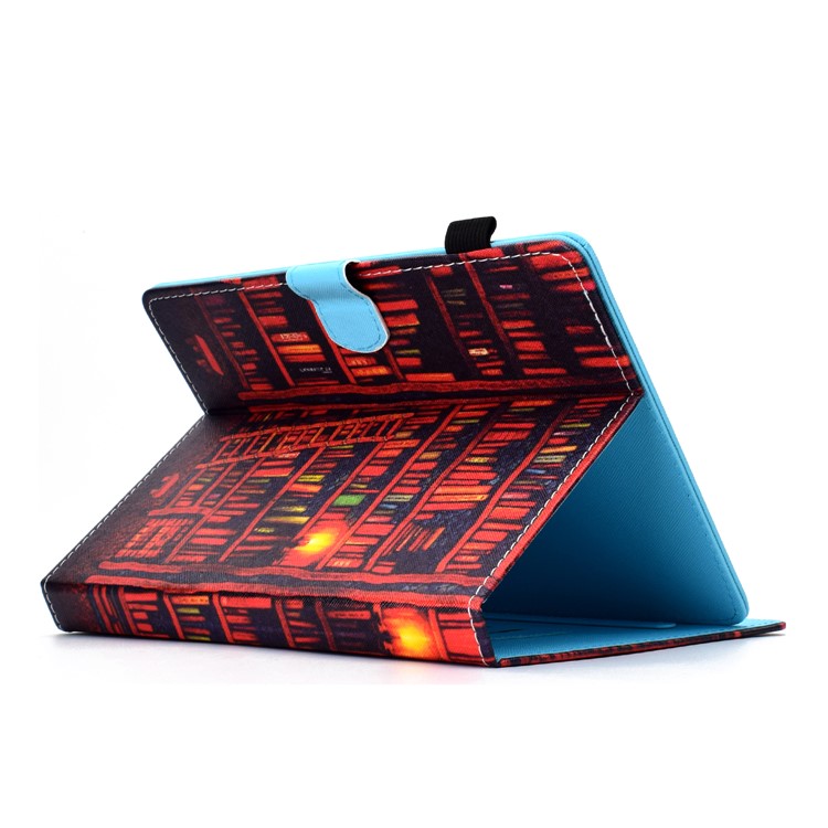 Musterdruck Universal Leder Stand Shell-Hülle Mit Kartensteckplätzen Für 7-Zoll-Tablet-PC - Bücher-4
