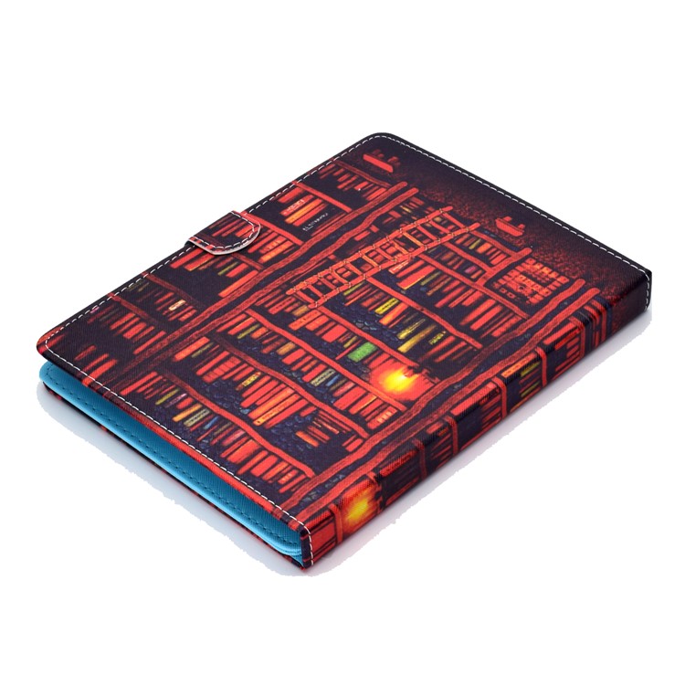 Musterdruck Universal Leder Stand Shell-Hülle Mit Kartensteckplätzen Für 7-Zoll-Tablet-PC - Bücher-6