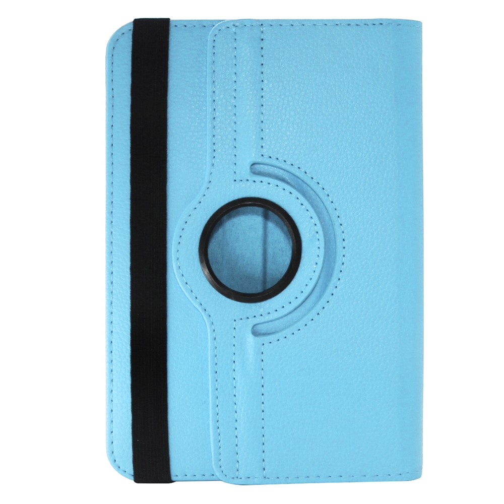 ENKAY Litchi Pele 360 graus Rotativo PU Capa De Proteção De Couro Para Tablet De 10 Polegadas - Bebê Azul-3