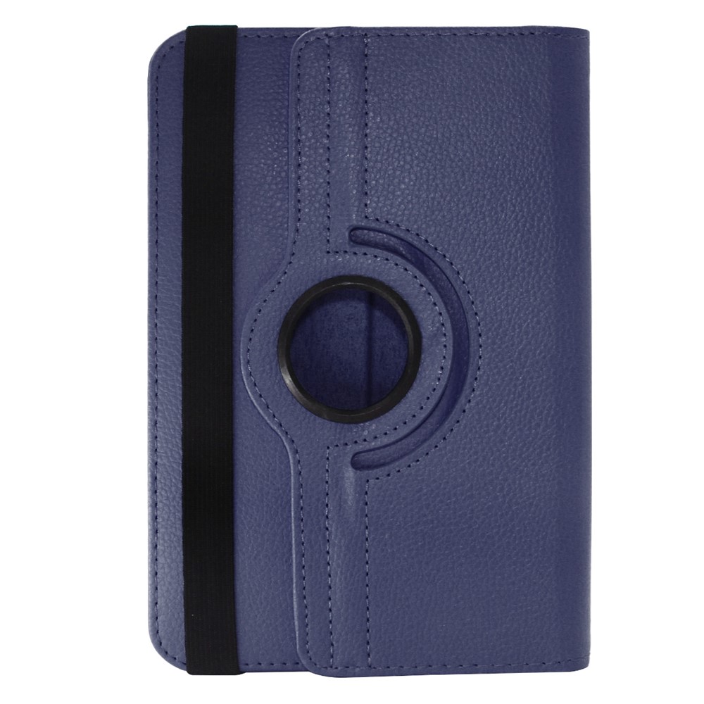 ENKAY Litchi Skin 360 Degree Rotary PU Leather Protective Shell Case for 10 inch Tablet - Dark Blue-3
