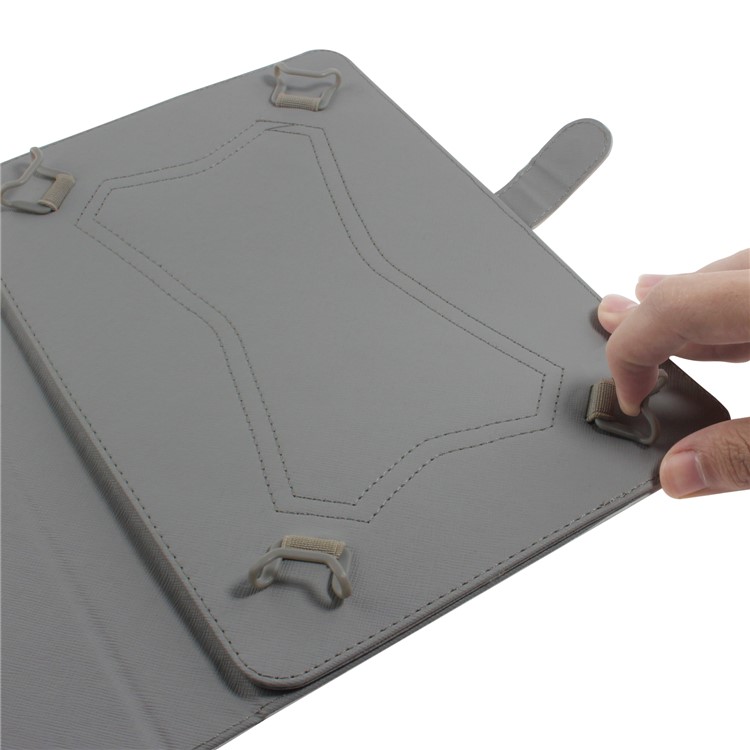 Custodia Per Portafoglio In Pelle Universale Con Stampa A Motivo Per Tablet PC Da 10 Pollici - Gatto Bianco-11
