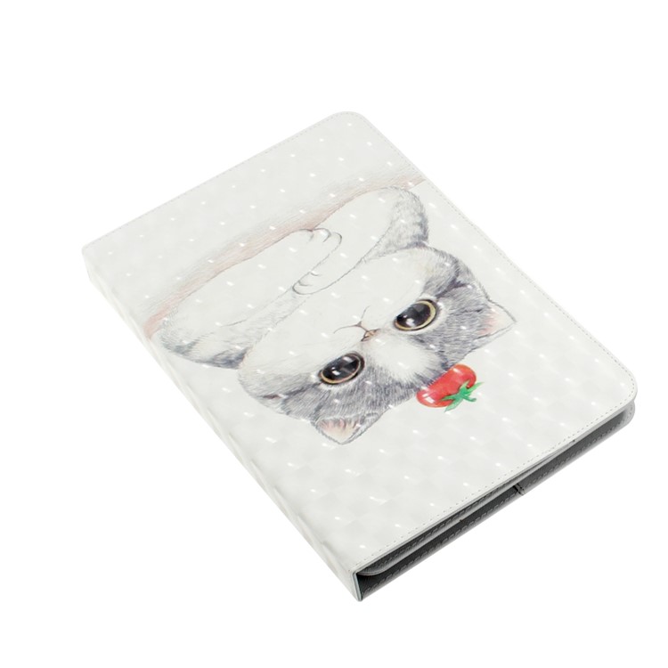 Custodia Per Portafoglio In Pelle Universale Con Stampa A Motivo Per Tablet PC Da 10 Pollici - Gatto Bianco-6