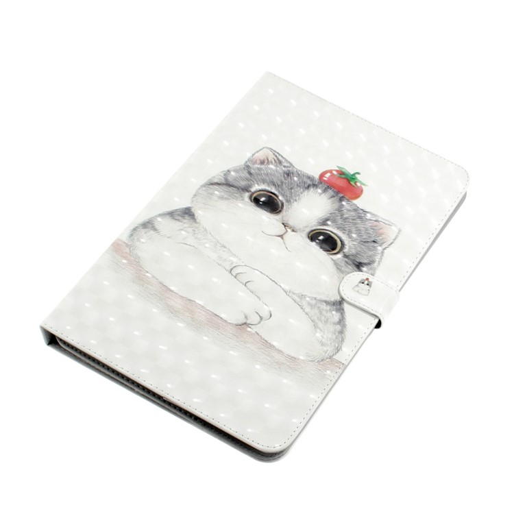 Custodia Per Portafoglio In Pelle Universale Con Stampa A Motivo Per Tablet PC Da 10 Pollici - Gatto Bianco-7