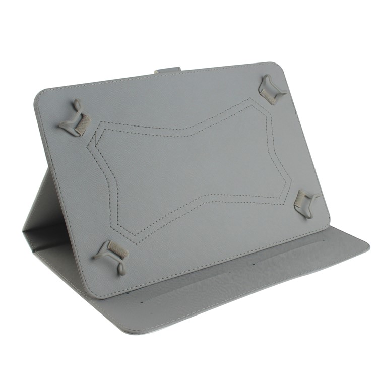 Custodia Per Portafoglio In Pelle Universale Con Stampa A Motivo Per Tablet PC Da 10 Pollici - Gatto Bianco-9
