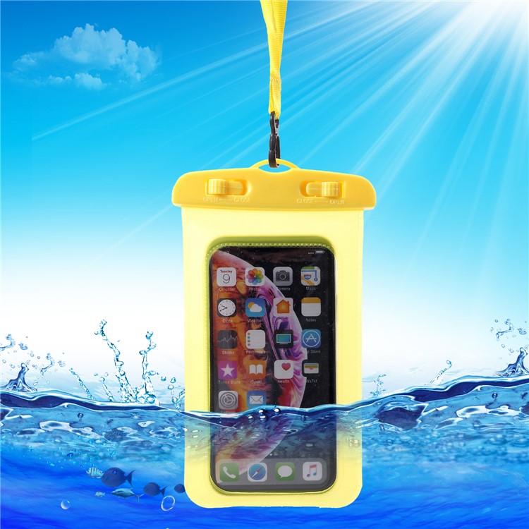 

6.5 inch Universal Waterproof ABS + PVC Bag for iPhone Samsung Huawei etc., Size: 170 x 98mm - Yellow