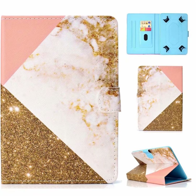 Patterned Universal Leather Protection Case for iPad 9.7-inch (2018) etc. - Marble Texture-1