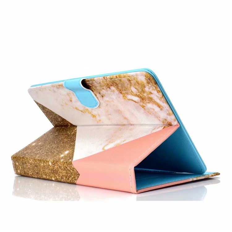 Patterned Universal Leather Protection Case for iPad 9.7-inch (2018) etc. - Marble Texture-2