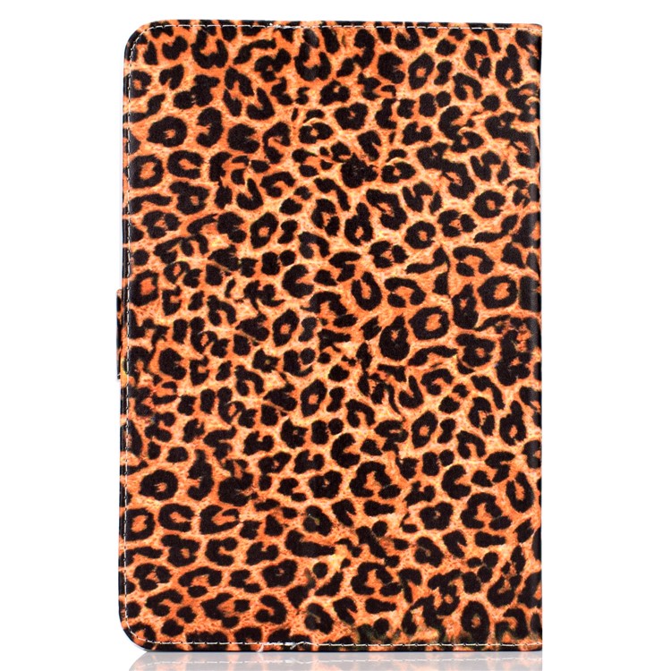 Universal Patterned Leather Stand Protection Casing for iPad 9.7-inch/Galaxy Tab S2 9.7 - Brown Leopard Texture-3