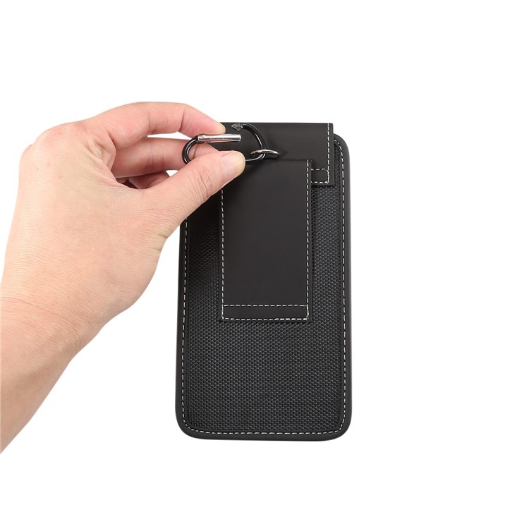 5.5 inch Universal Wear-resistant Oxford Cloth Belt Clip Phone Pouch Case for iPhone Samsung Huawei Etc.-5