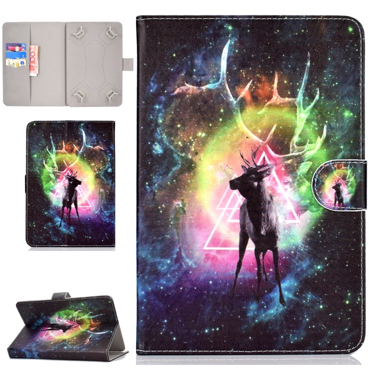 

Универсальный С Рисунком Кожаный Бумажник Флип Чехол Для Ipad Mini 5 / Вкладка Galaxy A 8.0 (2018) - Северный Олень, iPad mini (2019) 7.9 inch