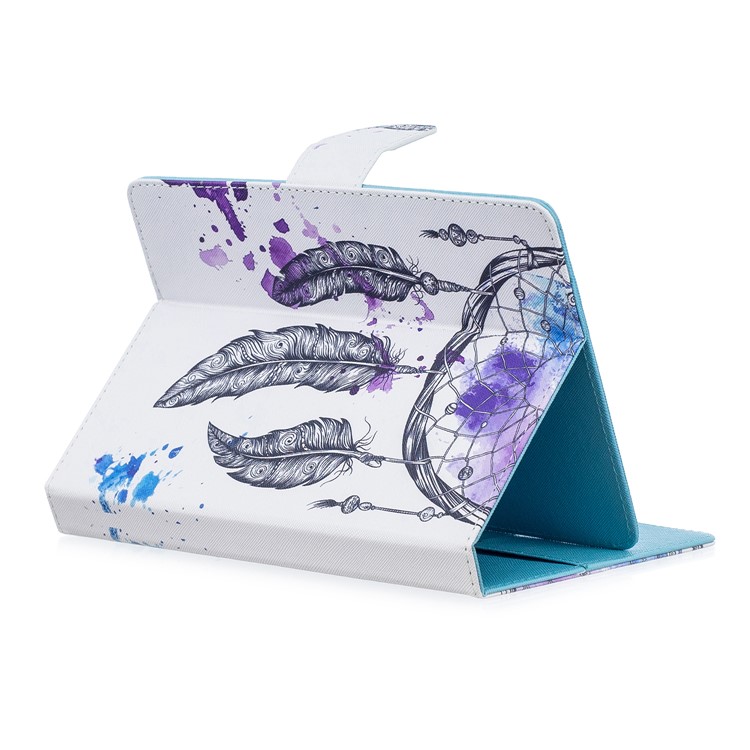 10-inch Universal Patterned Leather Wallet Case for iPad 9.7-inch/Galaxy Tab S2 9.7 Etc - Dream Catcher-4