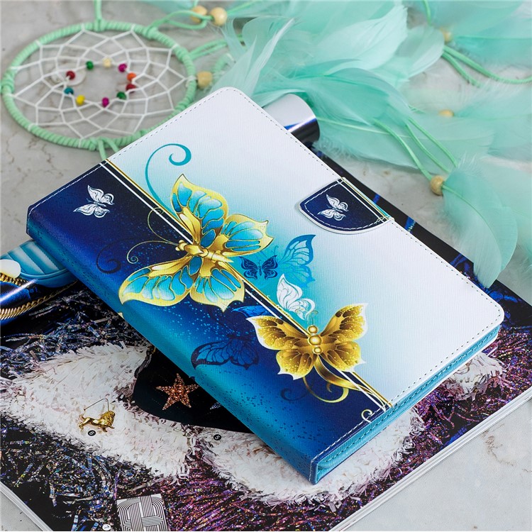 10 Polegadas Universal Carteira De Couro Estampada Para Ipad 9,7 Polegadas / Galaxy Tab S2 9,7 Etc - Borboletas Voadoras-10