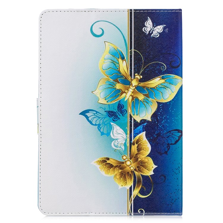 10 Polegadas Universal Carteira De Couro Estampada Para Ipad 9,7 Polegadas / Galaxy Tab S2 9,7 Etc - Borboletas Voadoras-3