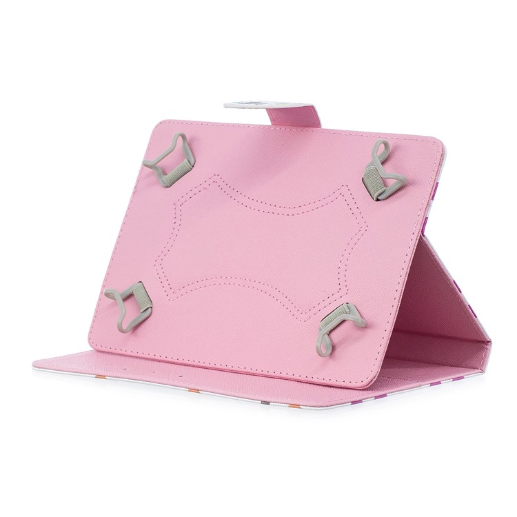 10-inch Universal Patterned Leather Wallet Case for iPad 9.7-inch/Galaxy Tab S2 9.7 Etc - Cute Owl-5